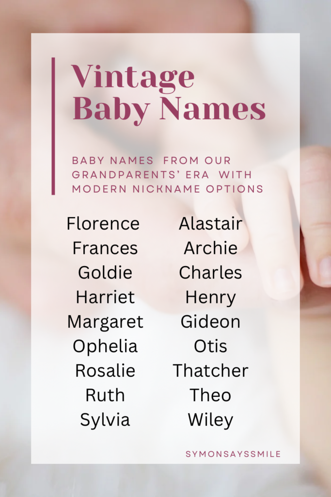 SymonSaysSmile How I Will Choose a Babyname (and Over 100 Baby Name ...